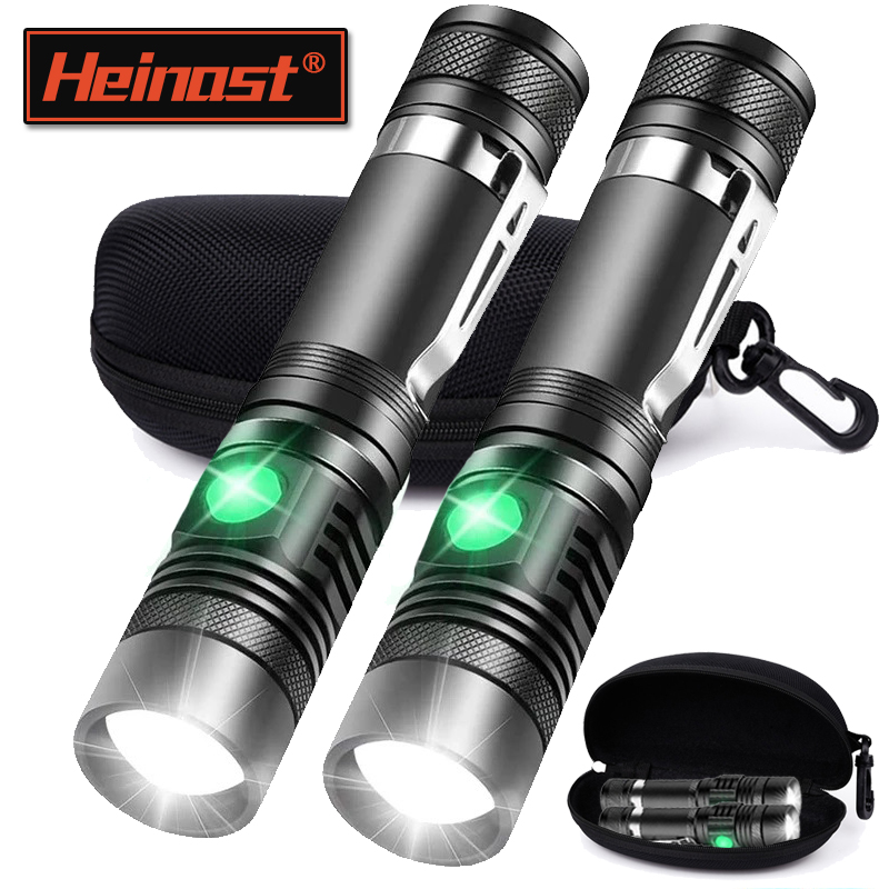 Hunting Outdoors - Rechargeable T6 Handheld Flashlight Use 18650