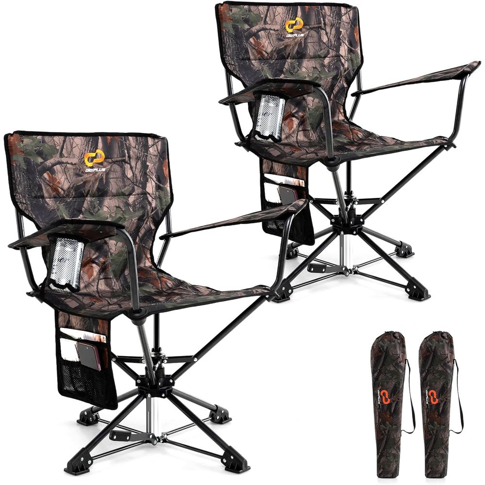 Hunting Outdoors - 360° Rotating Hunting Seat with Cup