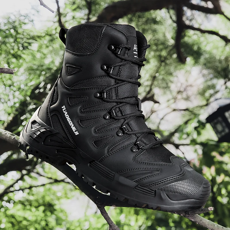 Hunting Outdoor Boots - Men's Outdoor Hiking Tactical Boots Ankle