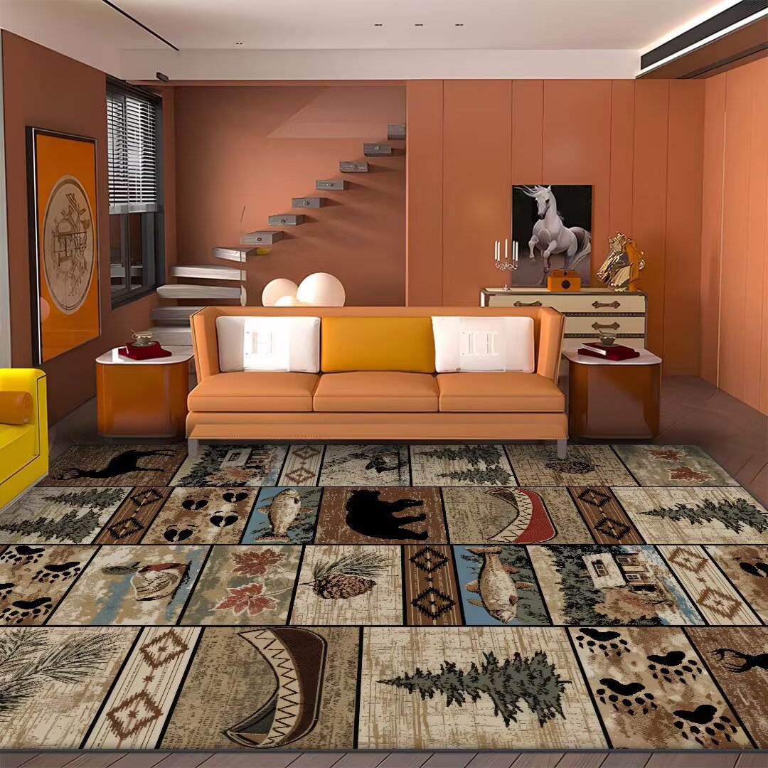 Vintage Rustic Hunting Pattern - Hunting Outdoor Rug recensie en prijs