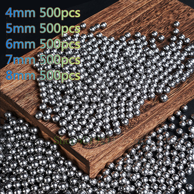 500pcs/Lot 4mm 5mm 6mm 7mm 8mm - Outdoor Hunting Launcher recensie en prijs