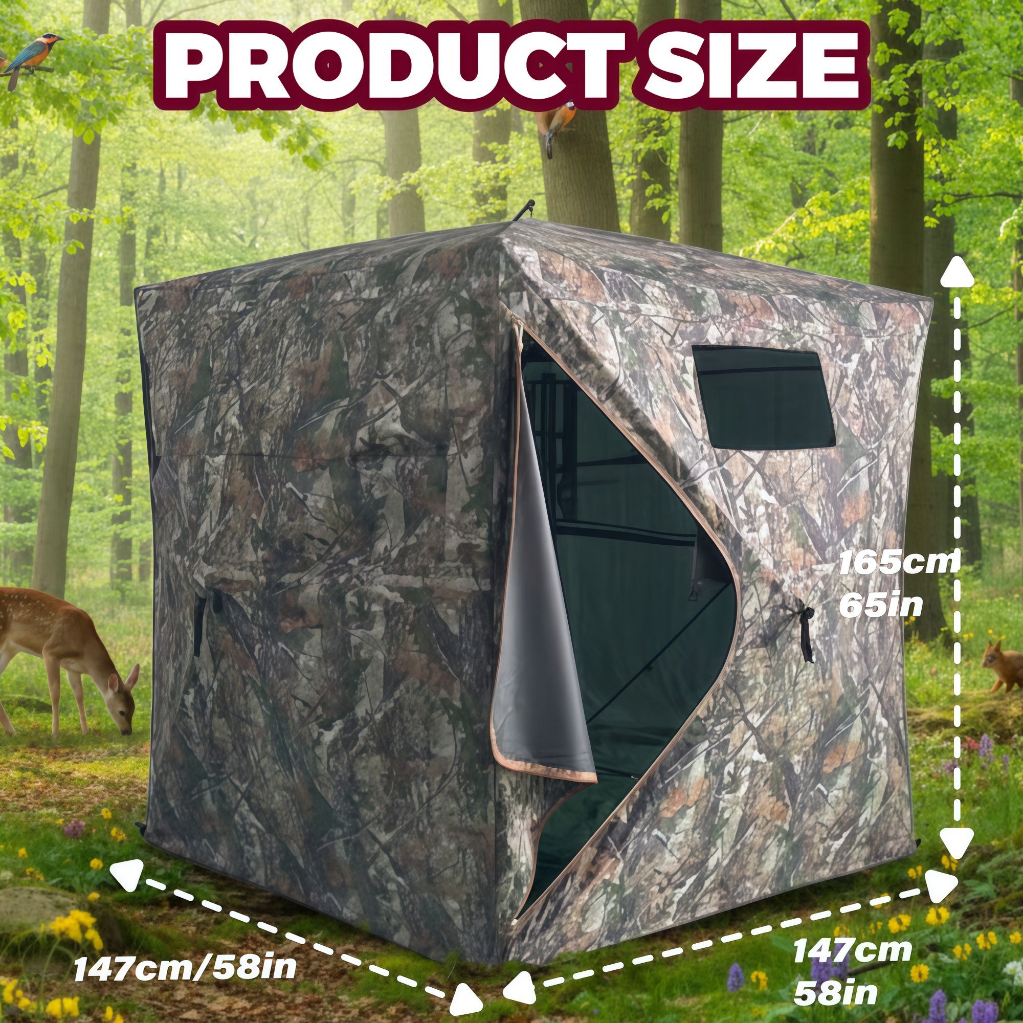Camouflage Pop-Up Hunting Blin - Hunting Outdoors recensie en prijs