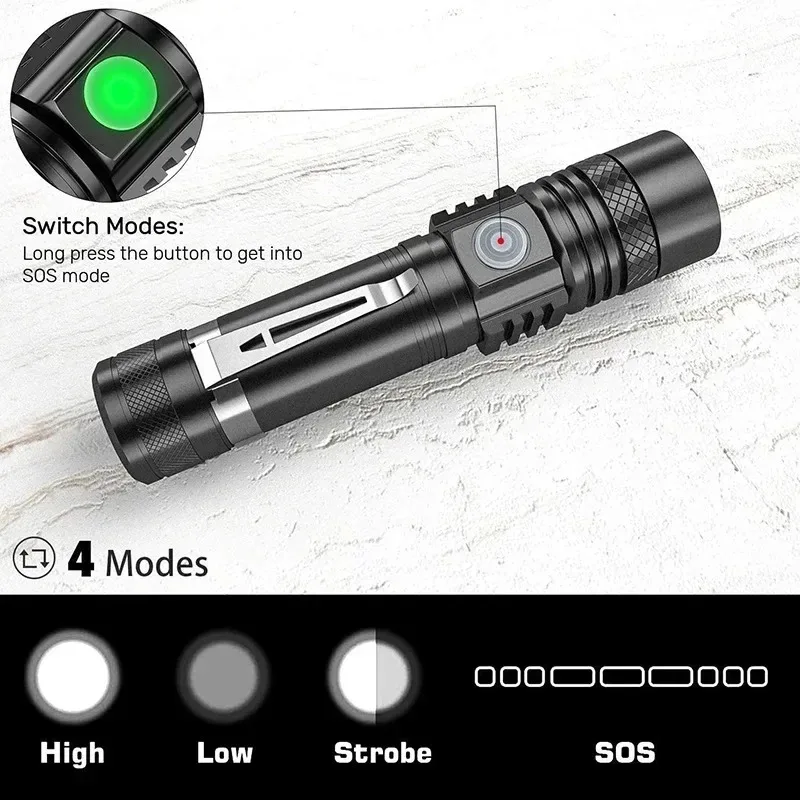 T6 LED Rechargeable Flashlight - Hunting Outdoors recensie en prijs