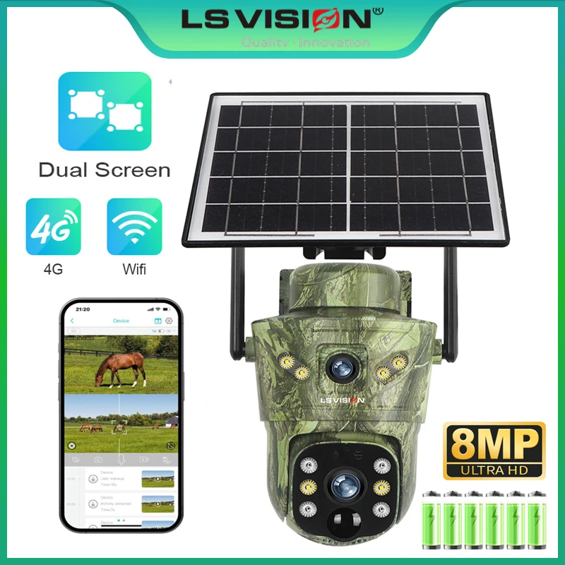 LS VISION 8MP 4G Solar Hunting - Hunting Outdoor Camera recensie en prijs