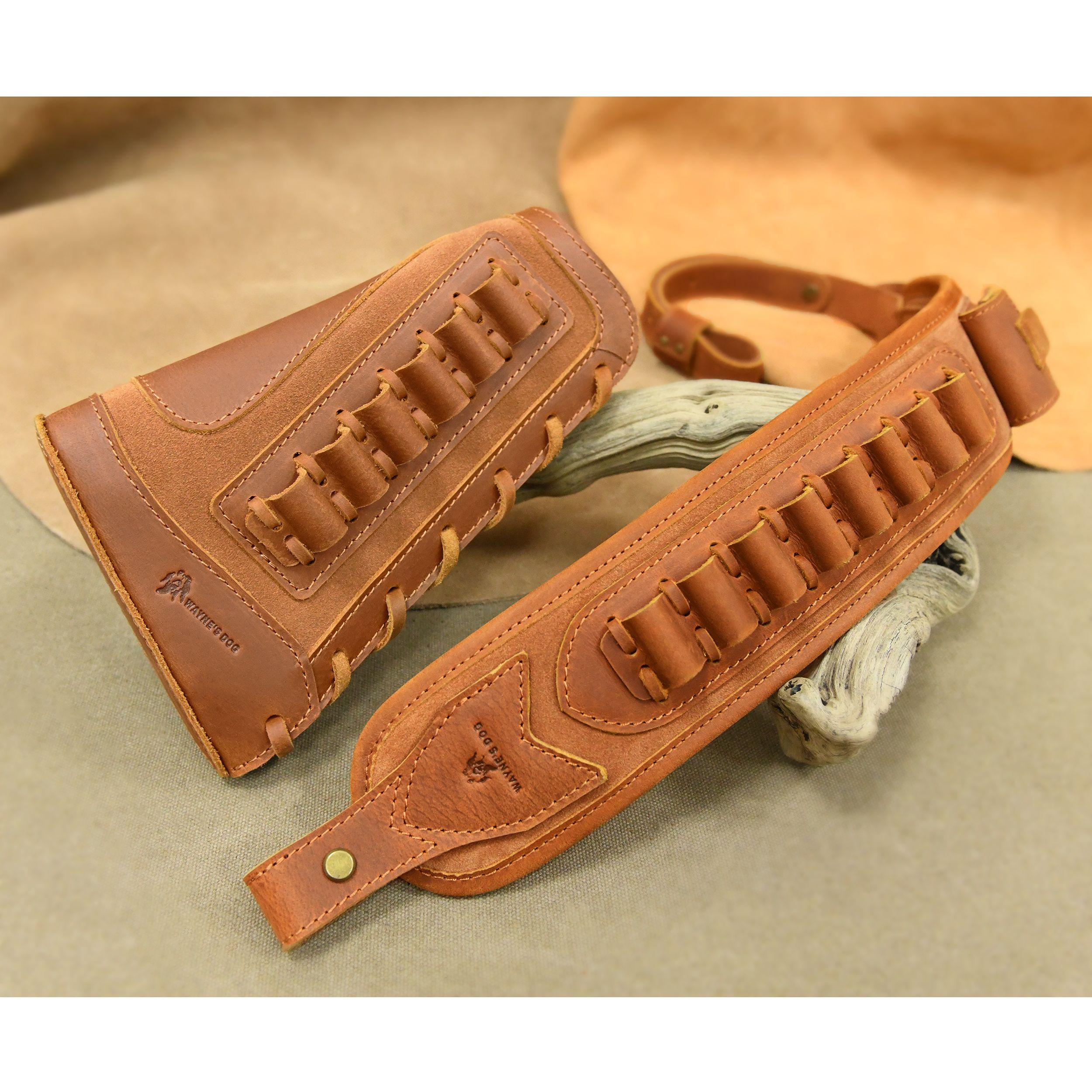 Vinatge Leather Rifle Buttstoc - Rifle Sling Swivel recensie en prijs