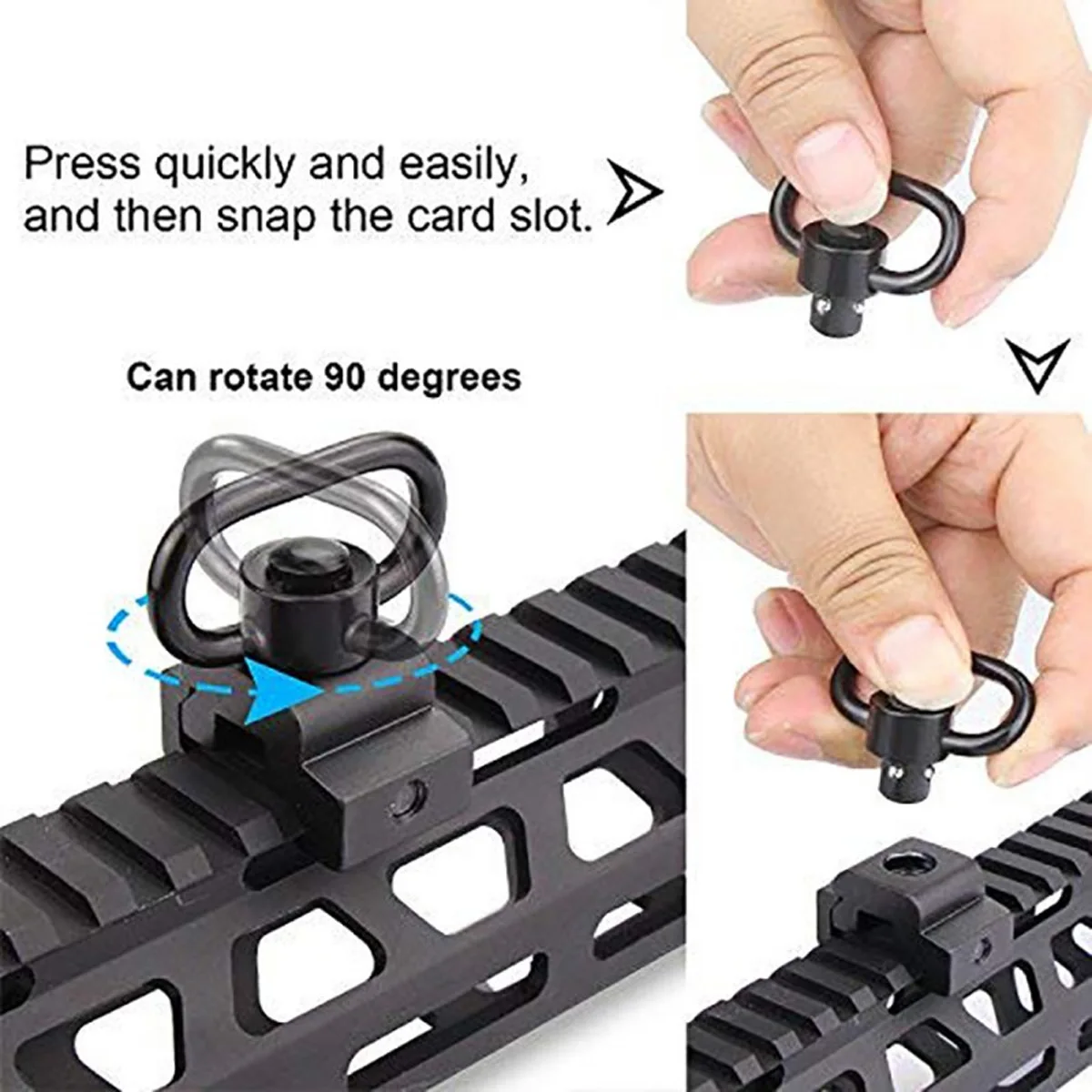 Tactical Strap Gun Sling Swive - Rifle Sling Swivel recensie en prijs