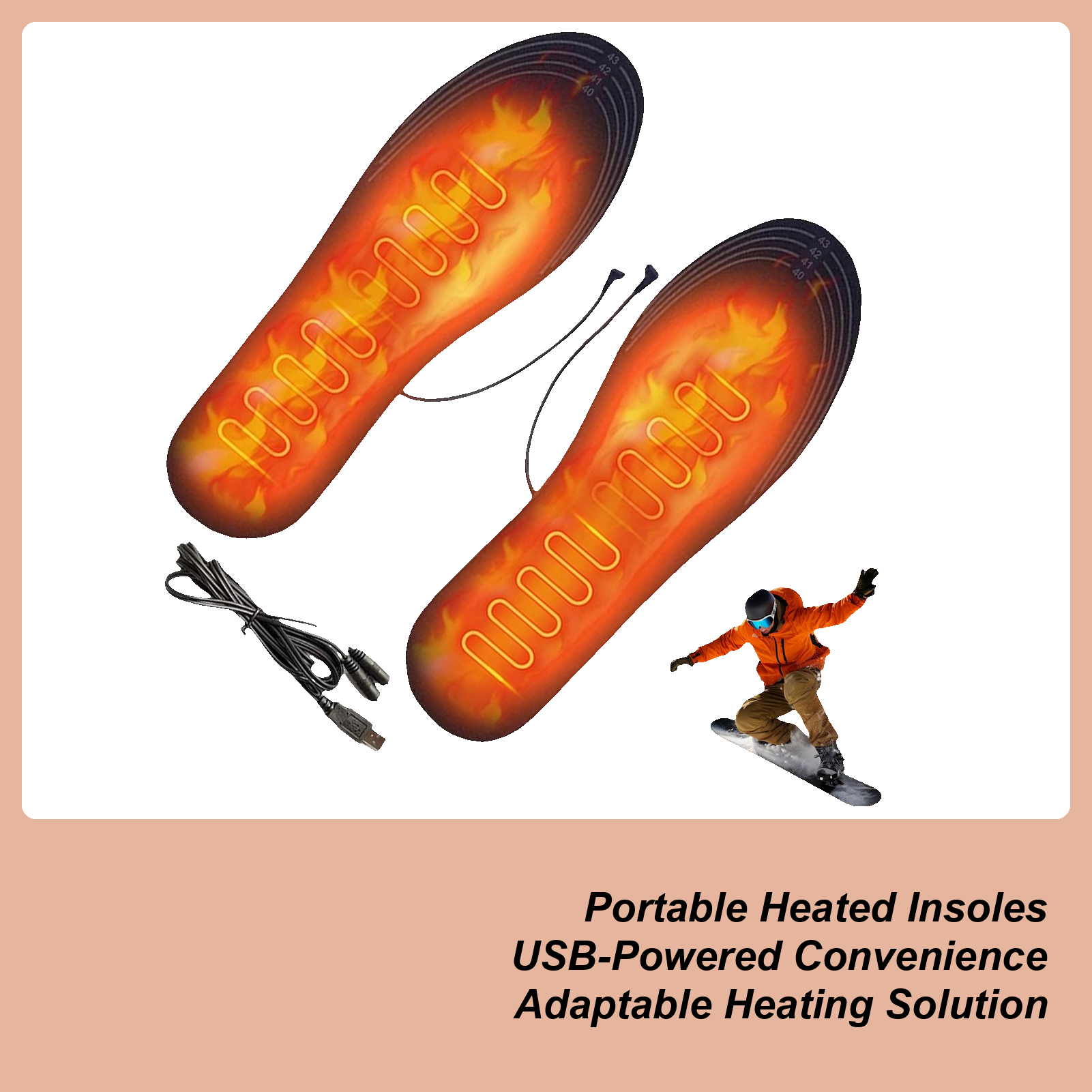 Heated Shoe Insoles Reusable U - Hunting Outdoor Boots recensie en prijs