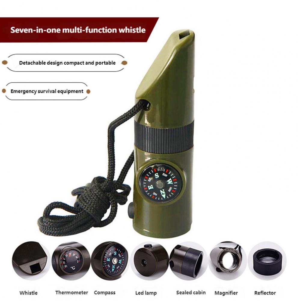 7-In-1 Multifunctional Whistle - Hunting Outdoor Thermometer recensie en prijs
