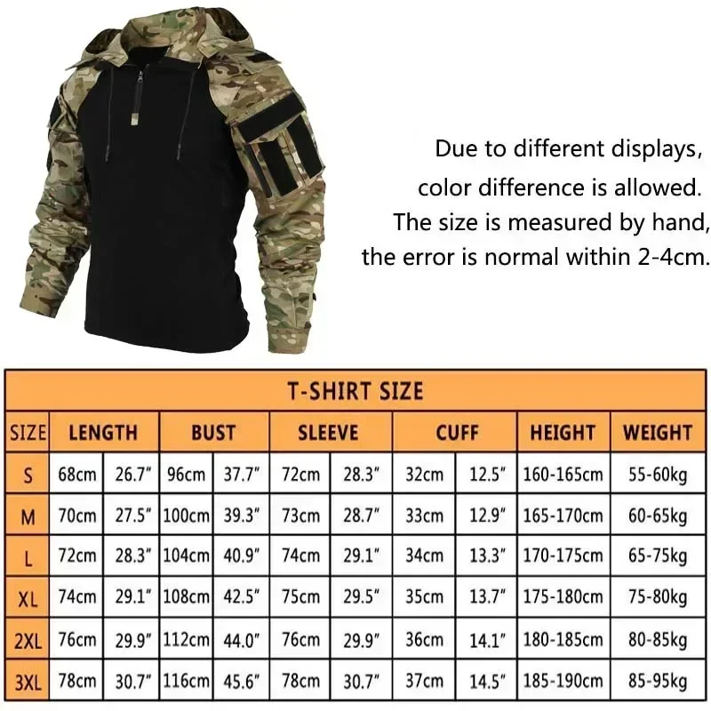 Men's T-shirts 1/4 Zip Long Sl - Outdoor Hunting T Shirts recensie en prijs