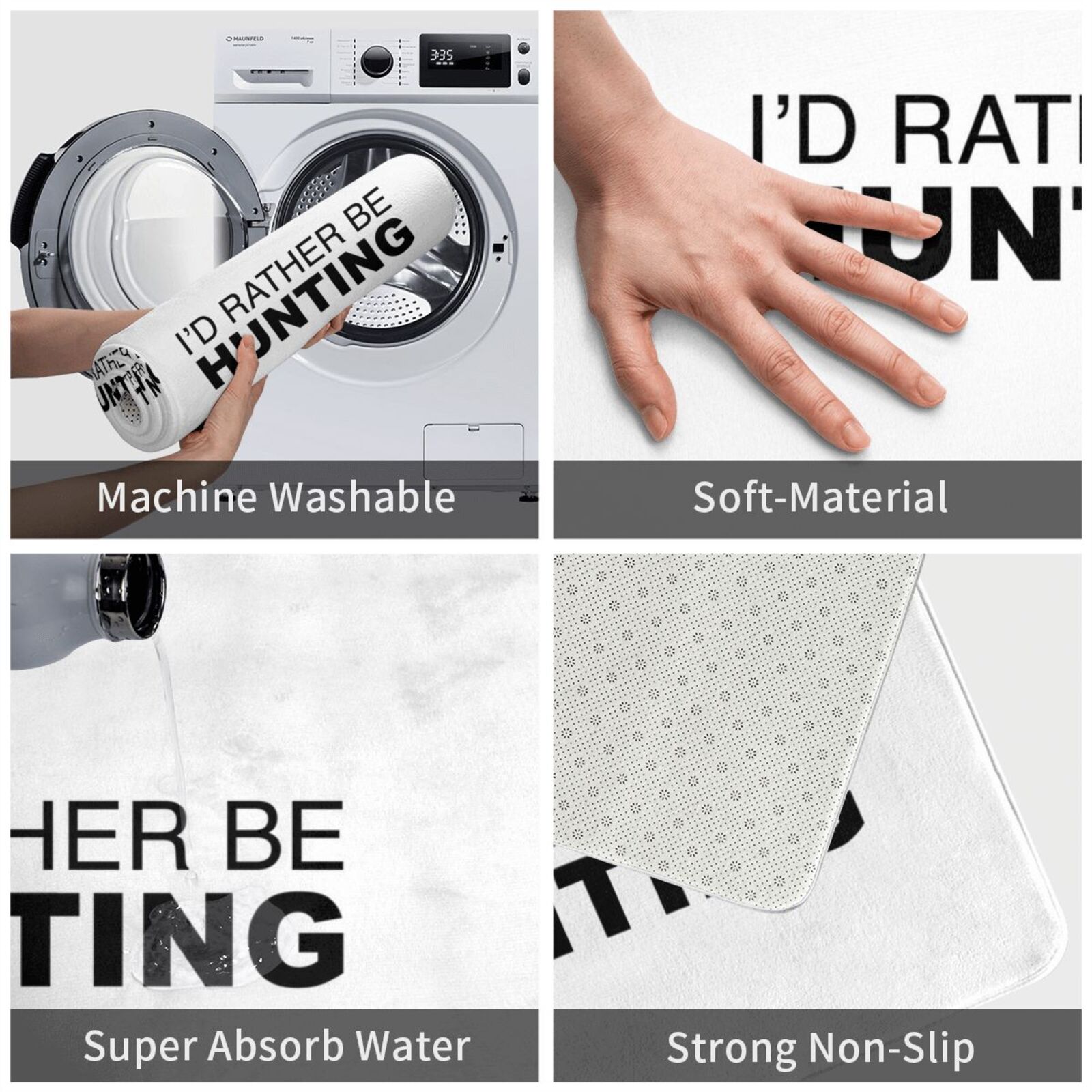 Id Rather Be Hunting Carpet Ma - Hunting Outdoor Rug recensie en prijs