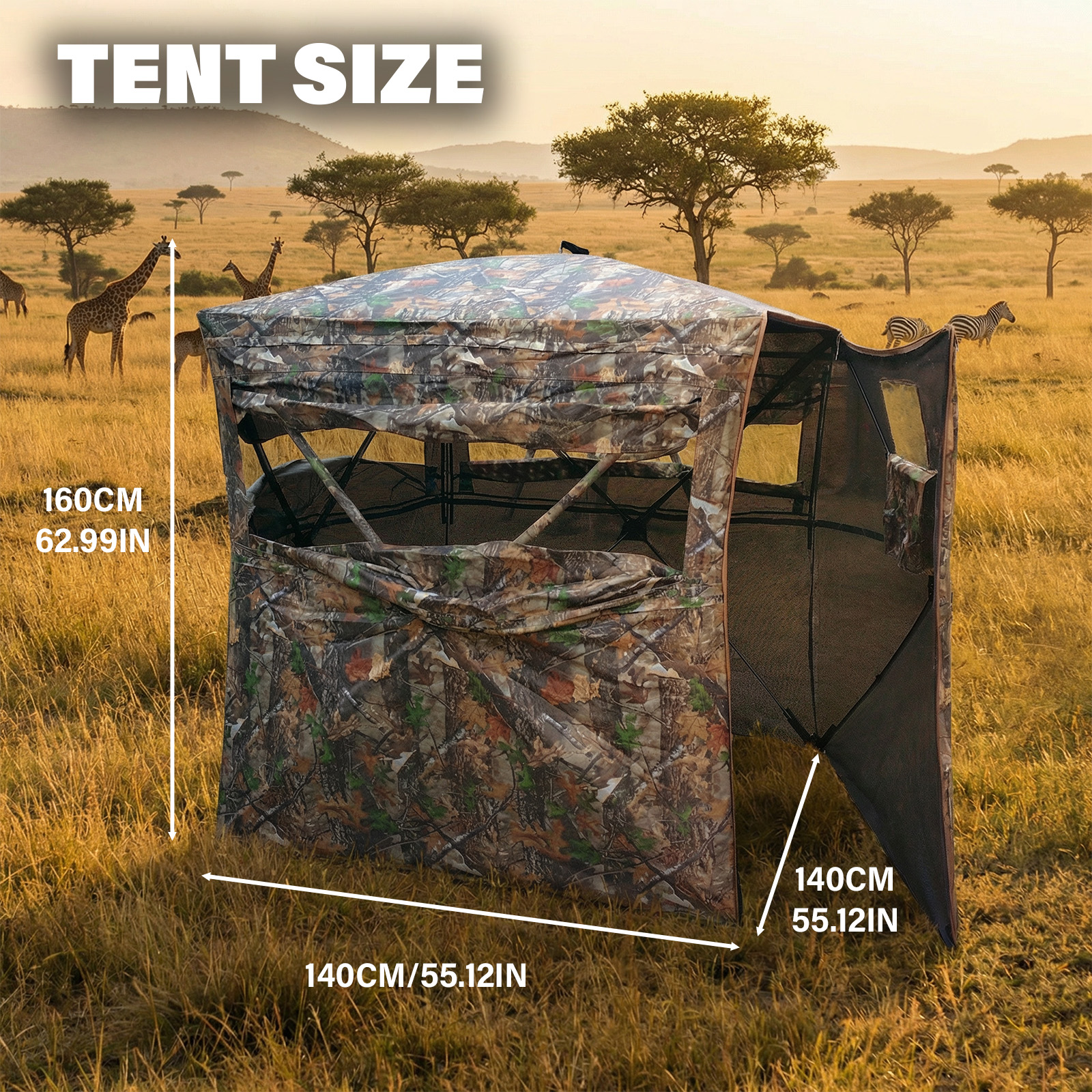 Camouflage Pop-Up Hunting Blin - Hunting Outdoors recensie en prijs