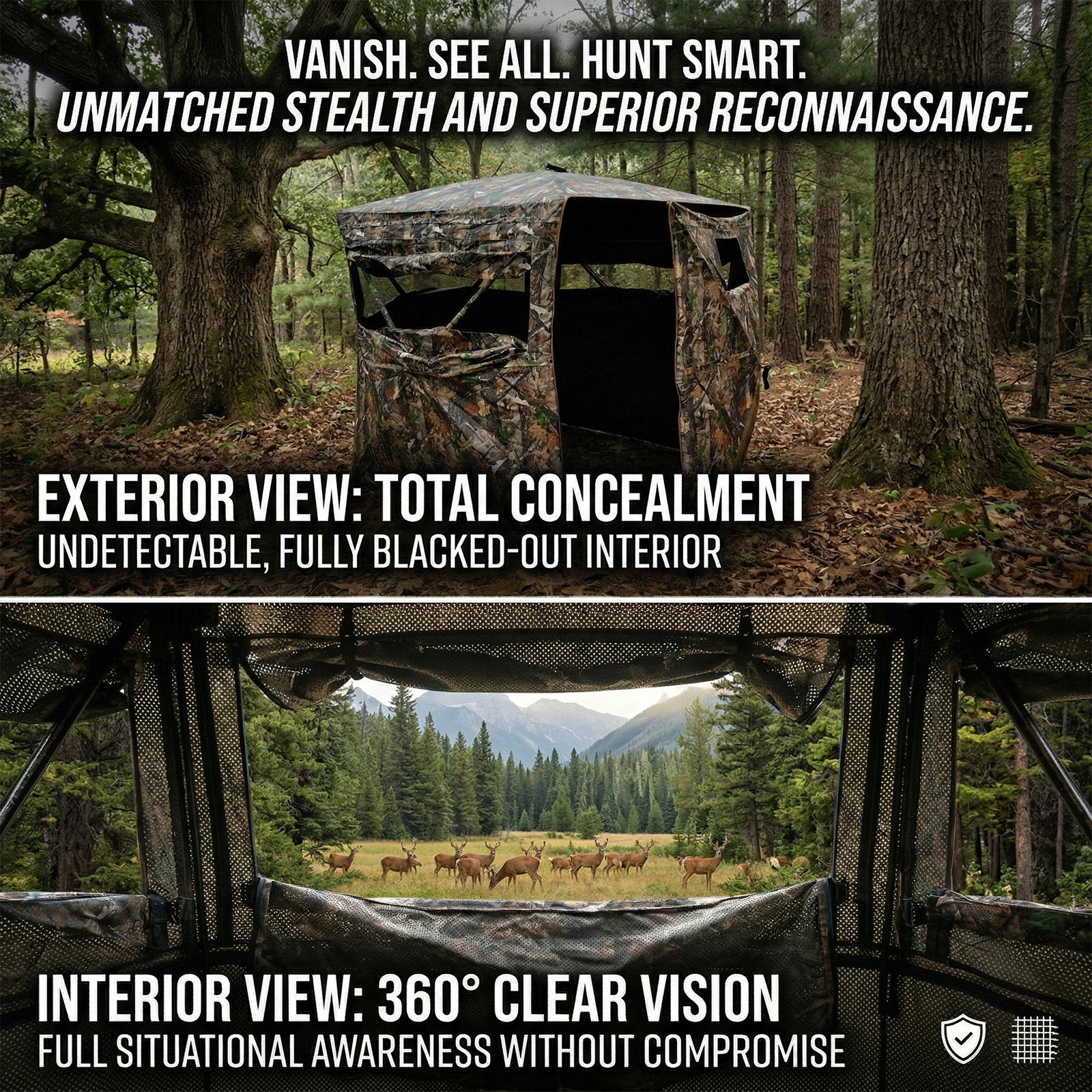 Camouflage Pop-Up Hunting Blin - Hunting Outdoors recensie en prijs