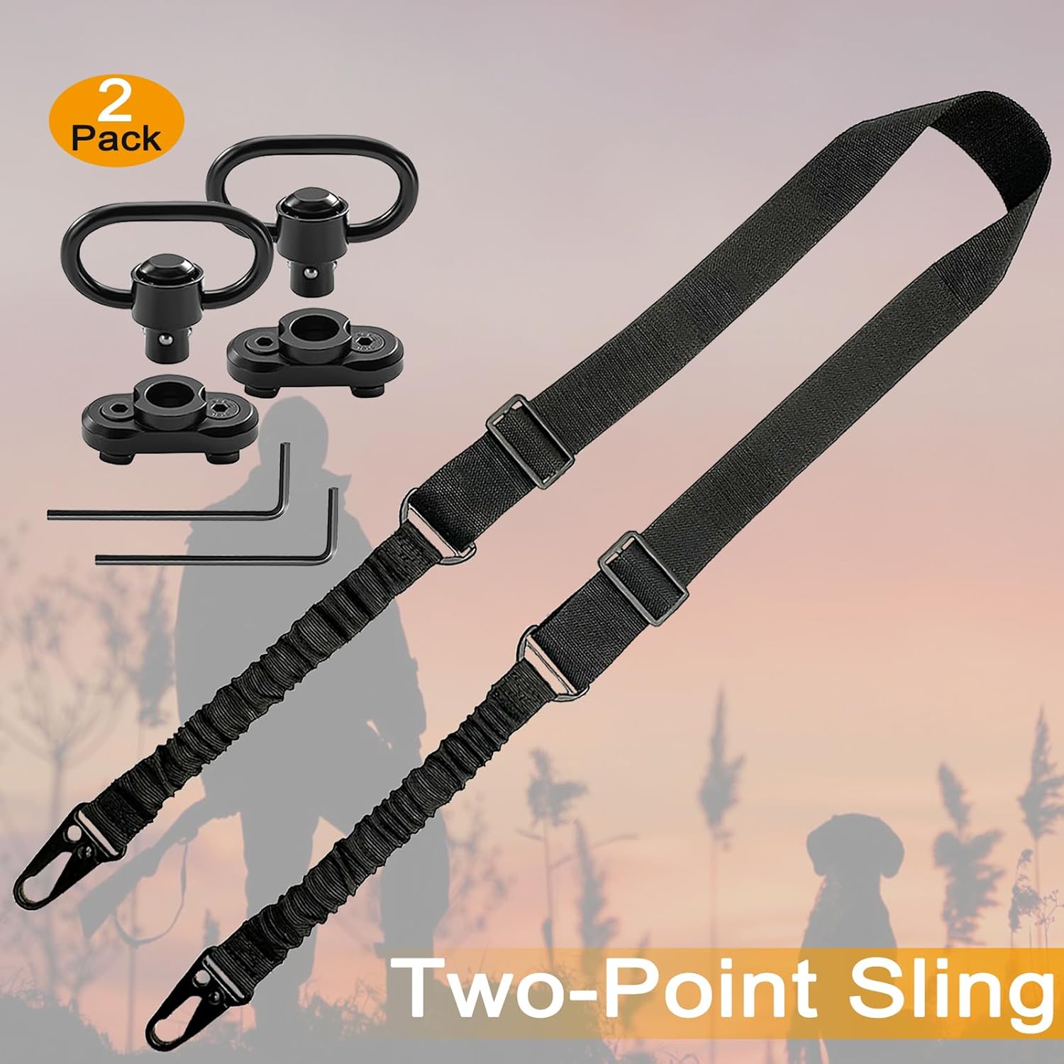 2 Point QD Rifle Sling with Le - Rifle Sling Swivel recensie en prijs