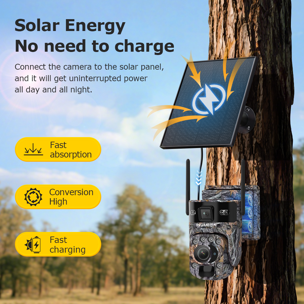 INQMEGA  6K 12MP 4G Solar Hunt - Outdoor Hunting Camera Wireless recensie en prijs