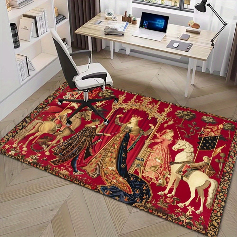 VIKAMA Medieval Unicorn Tapest - Hunting Outdoor Rug recensie en prijs