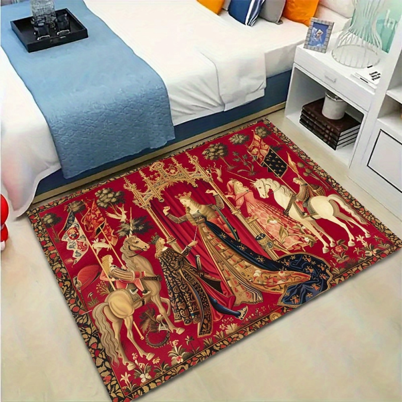 VIKAMA Medieval Unicorn Tapest - Hunting Outdoor Rug recensie en prijs