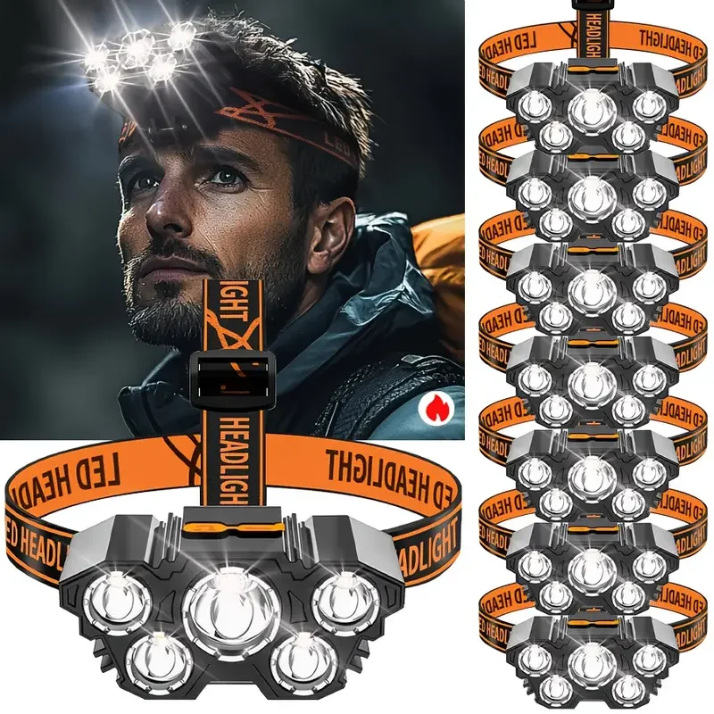 Portable 5LED Outdoor Headlamp - Hunting Outdoors recensie en prijs