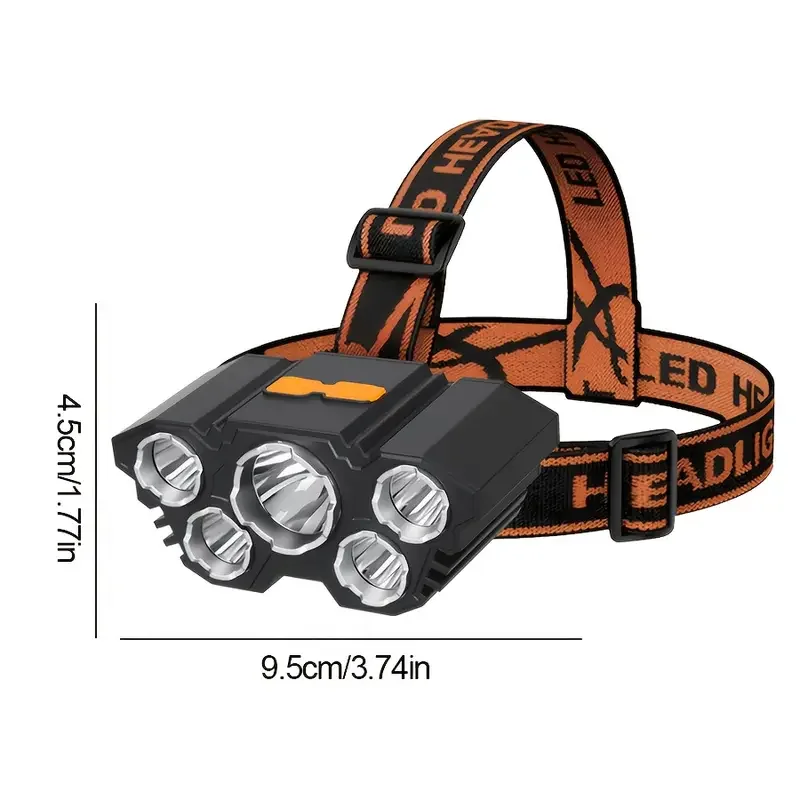 Portable 5LED Outdoor Headlamp - Hunting Outdoors recensie en prijs